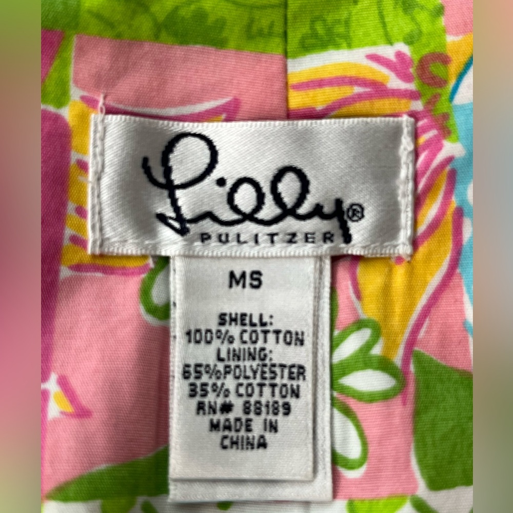 Lilly Pulitzer Colorful Patchwork Mini Dress Size… - image 3